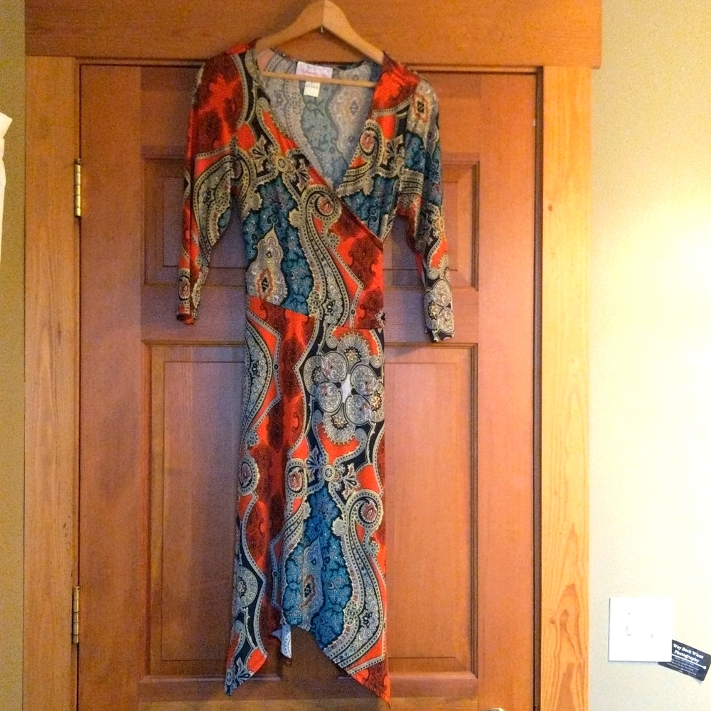Panhandle Slim, Faux Wrap, Handkerchief Dress, XLarge
